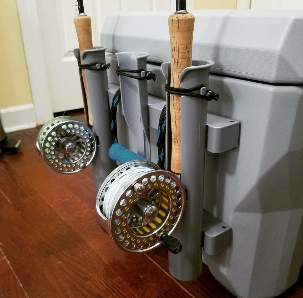 TRI-MOUNT COMBO: GRAY fishing rod rack rod holder