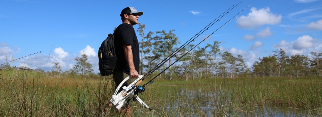 Rod-Runner Fishing Rod Holder, Open for Baitcast & Offshore Fishing Reels
